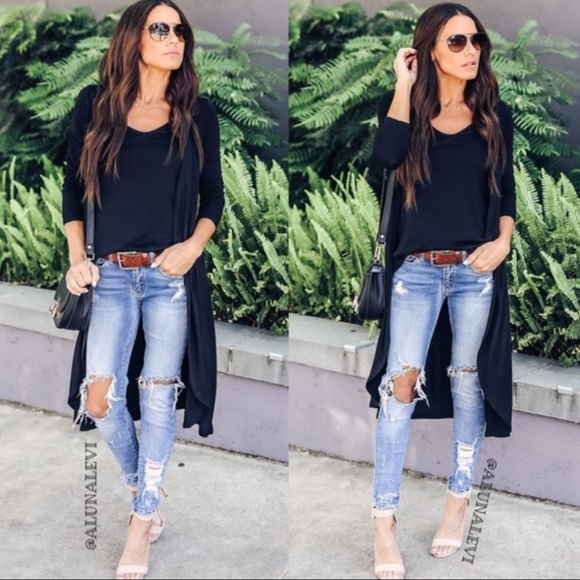 Tops - LAST 1!  Black T-Shirt/Cardigan M